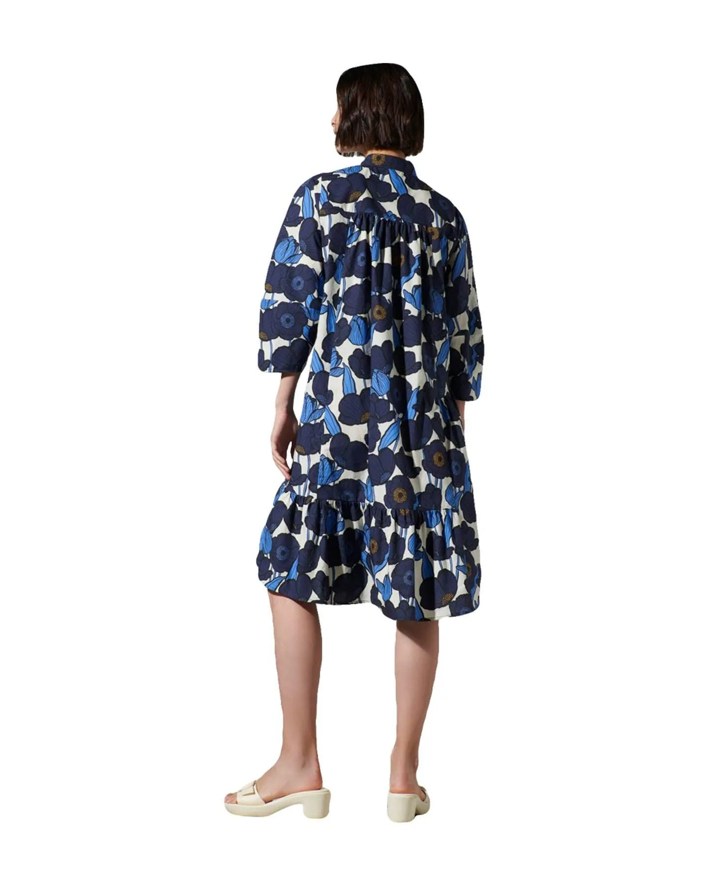 Abstract Poppy Print Dress
