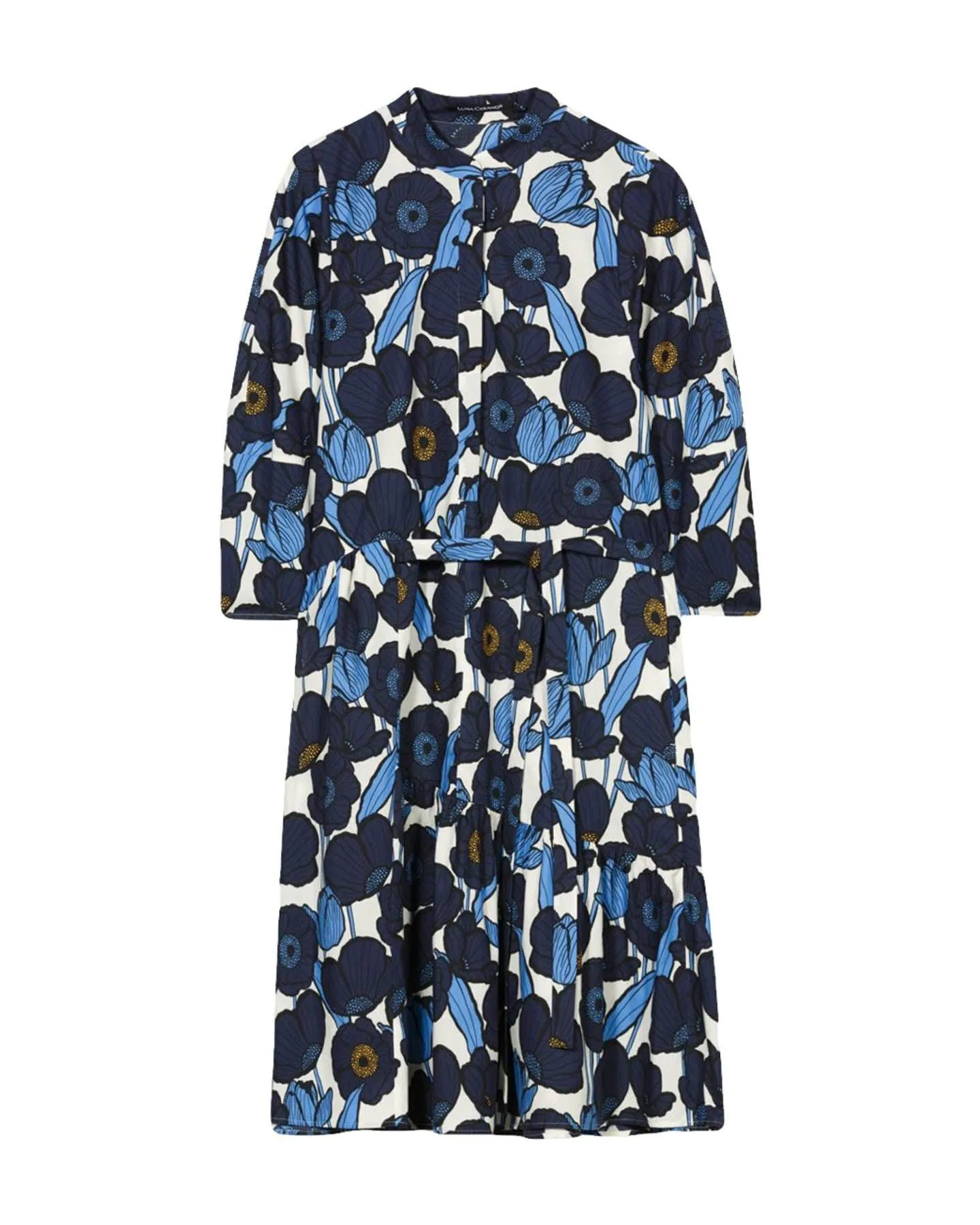 Abstract Poppy Print Dress