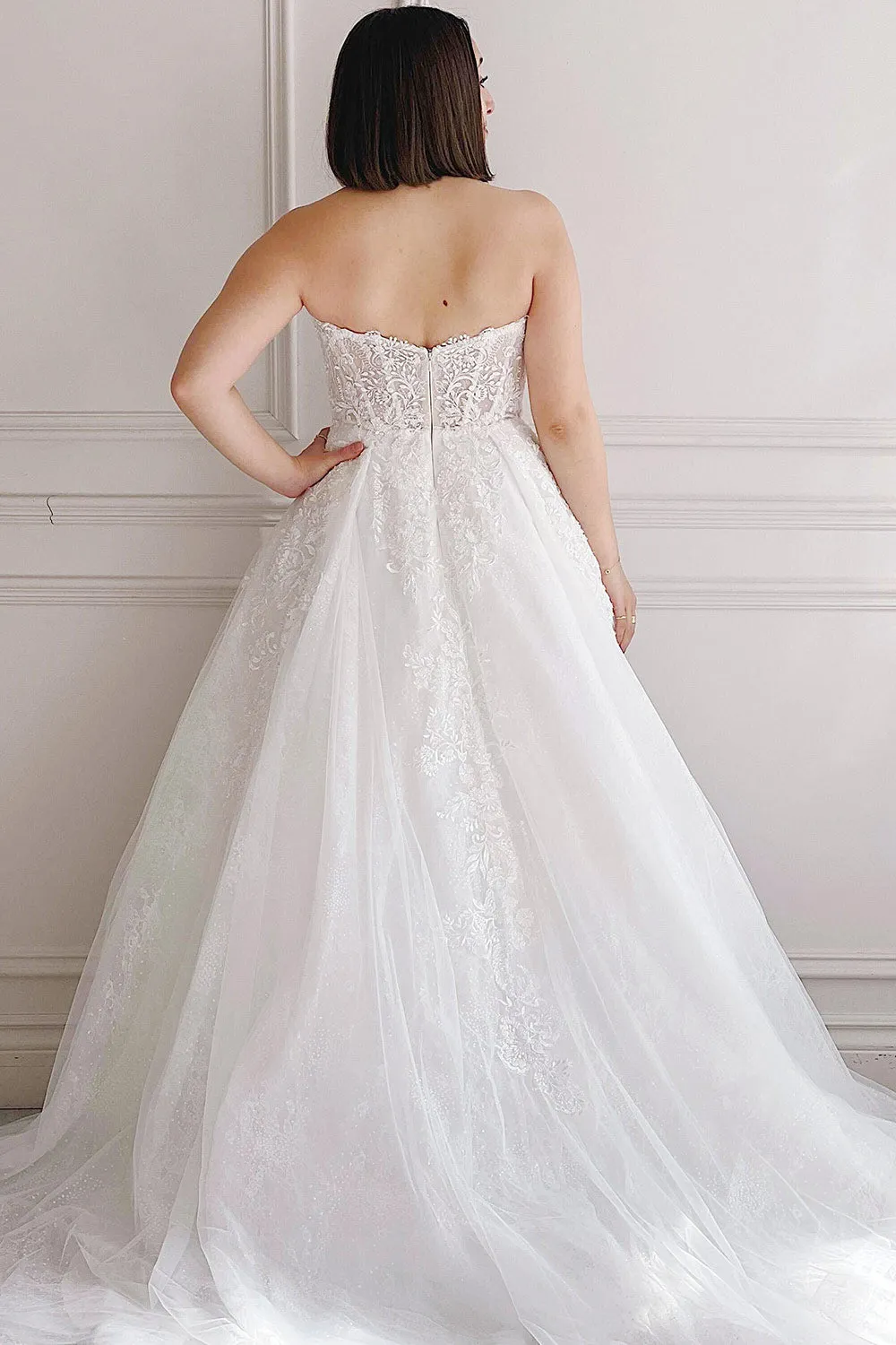 Beatrix | Strapless Tulle Wedding Gown w/ Bolero