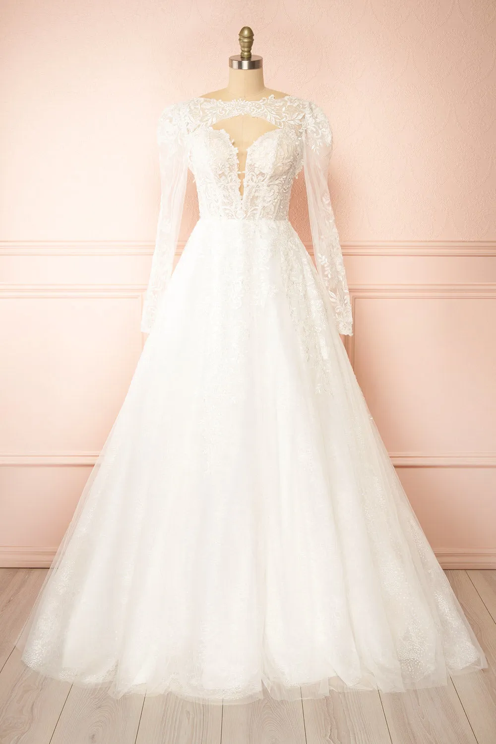 Beatrix | Strapless Tulle Wedding Gown w/ Bolero