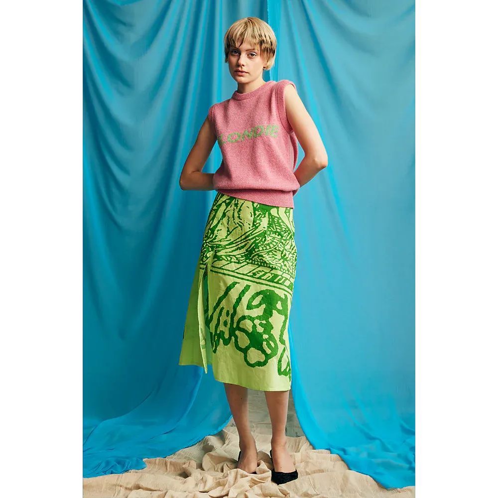 Blondie Vest | Pink & Lime