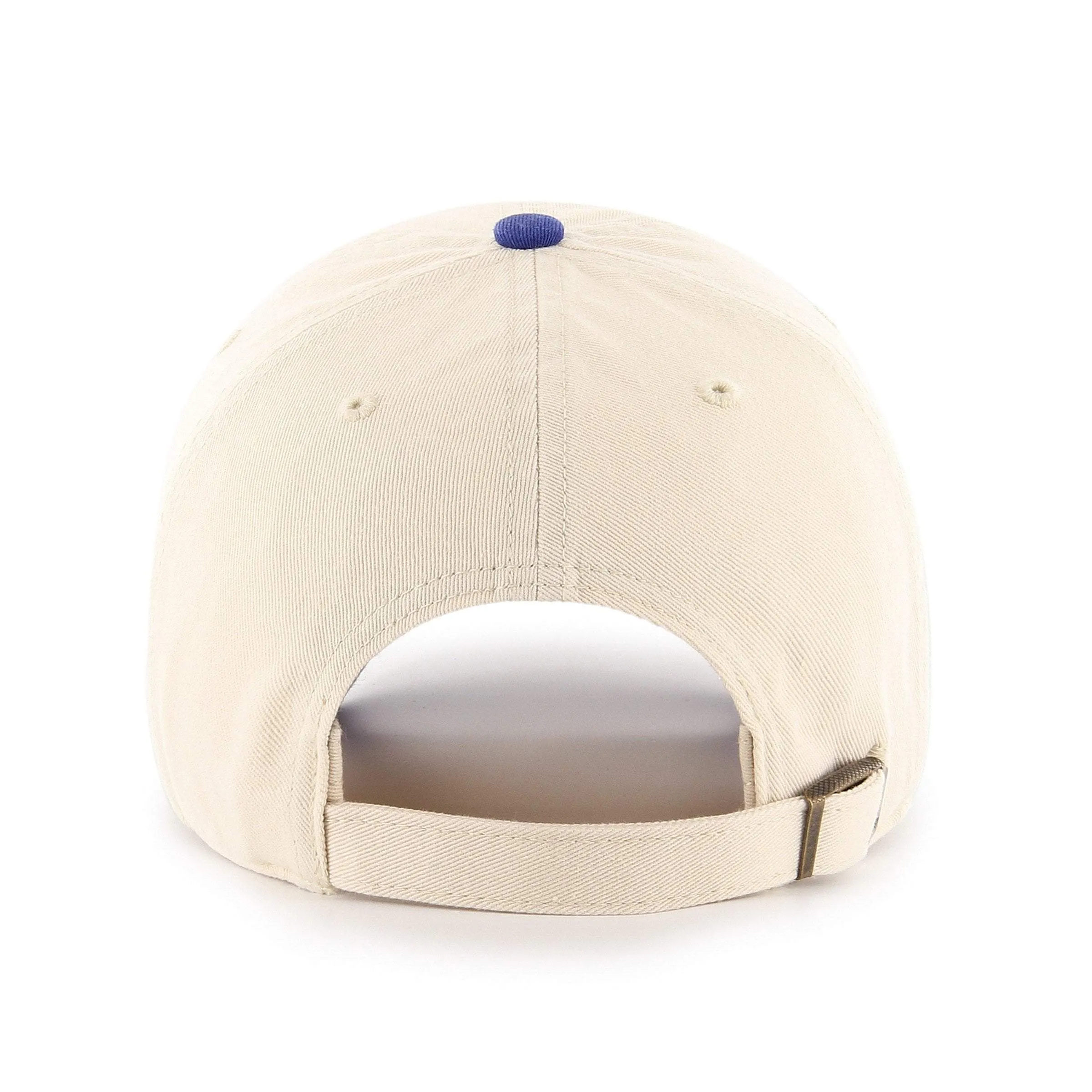 Brooklyn Dodgers 47 Brand Two-Tone Beige & Blue Clean Up Adj. Slouch Hat Cap