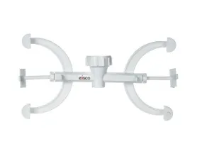 Burette Clamp - Double - Fits 10mm or 12.5mm Rods - Polypropylene Plastic