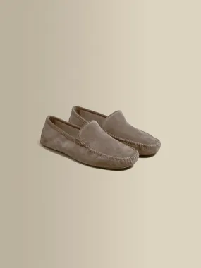 Cashmere Lined Suede Slippers