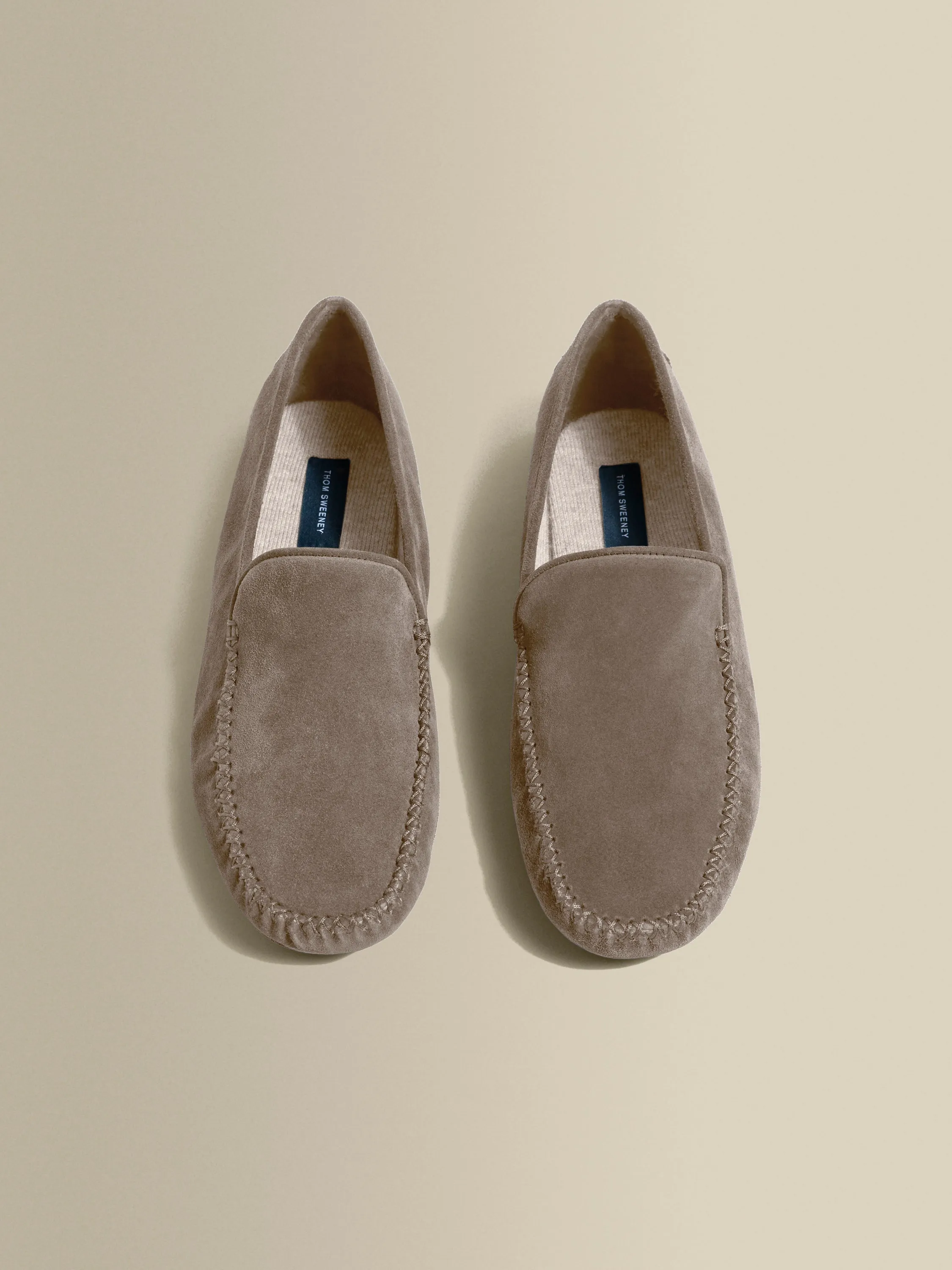 Cashmere Lined Suede Slippers