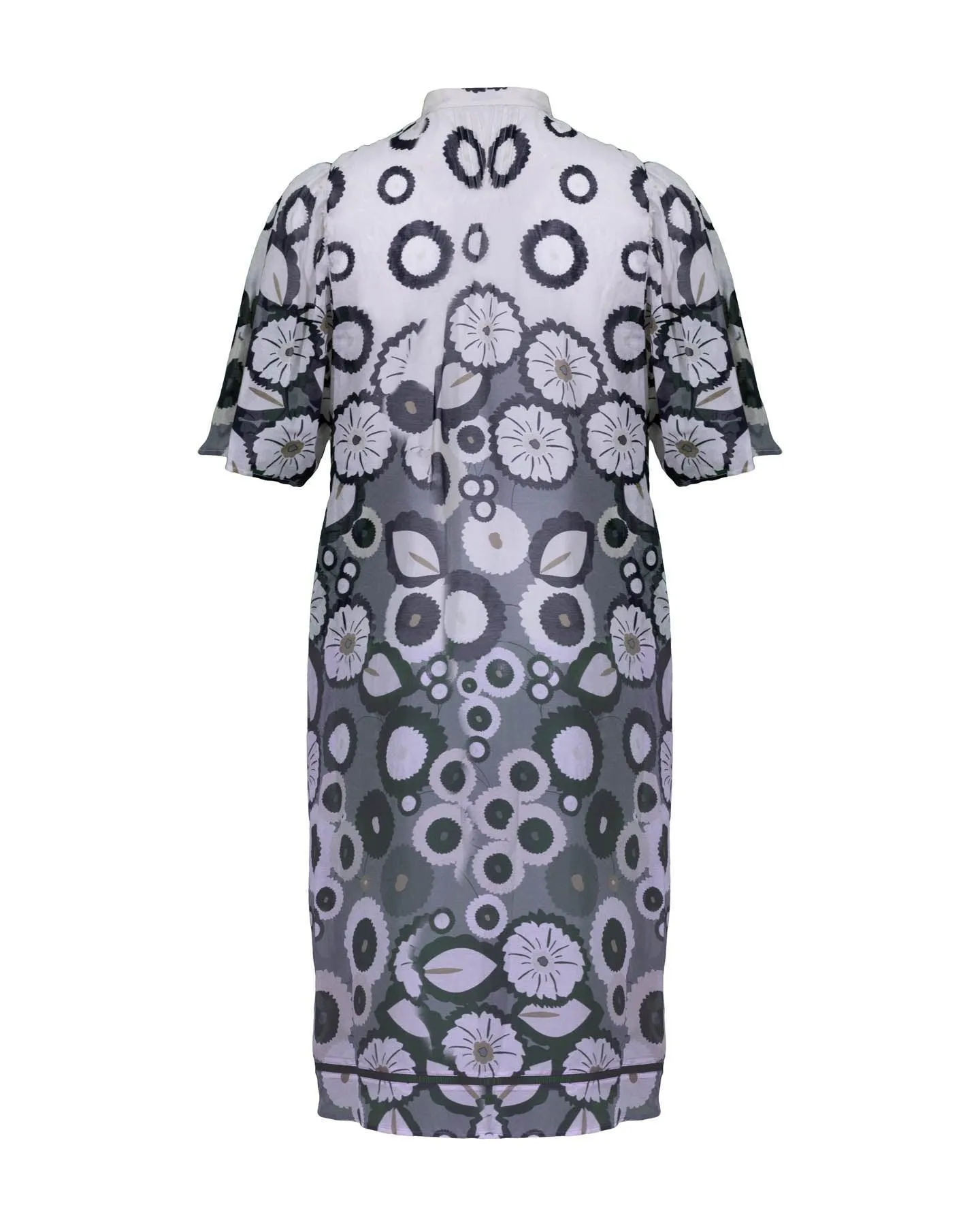 Circle Flower Print Dress