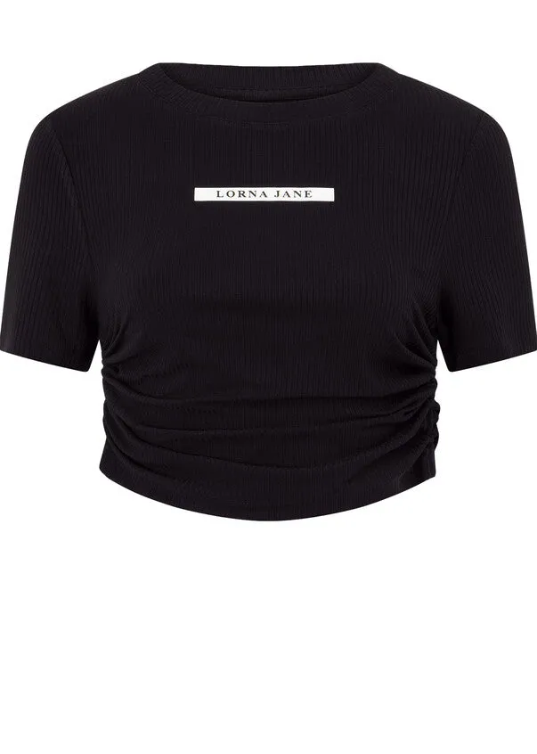 Easy Adjust Rib Short Sleeve Top
