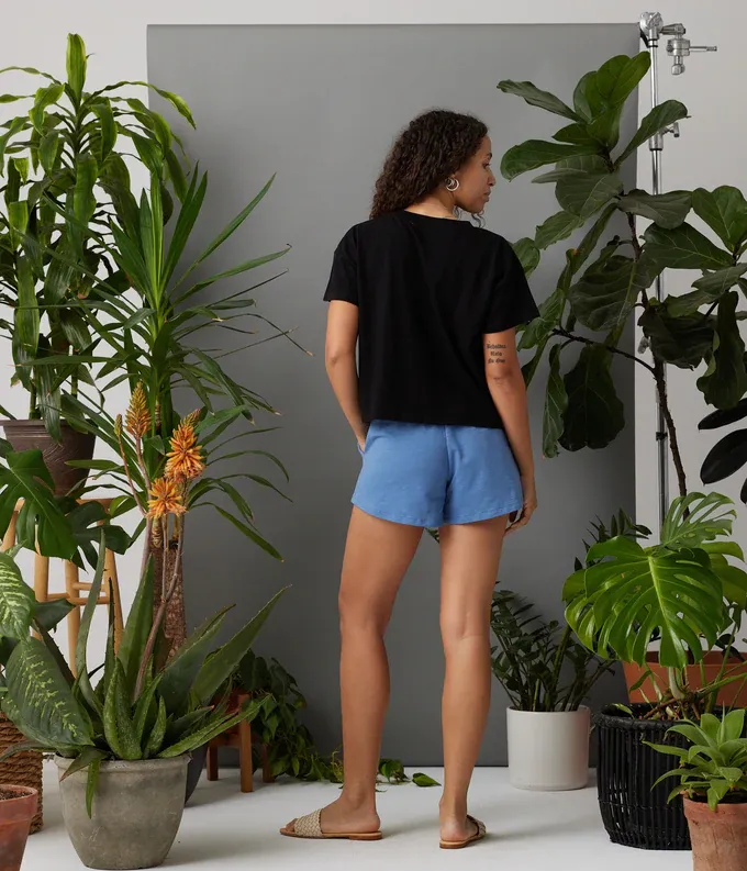 Easy Crop Tee - Black