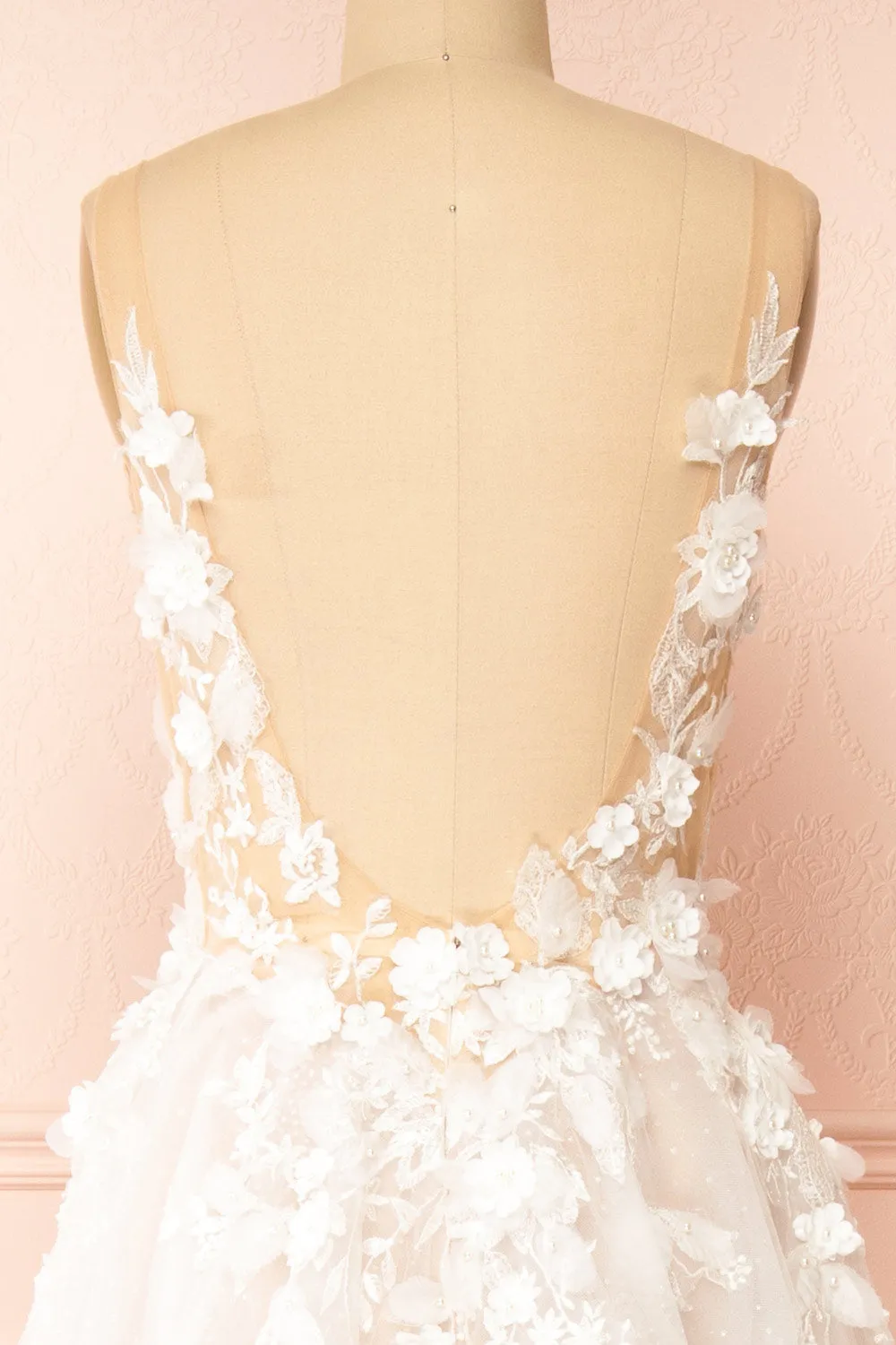 Geneva | A-line Tulle Gown w/ Removable Sleeves