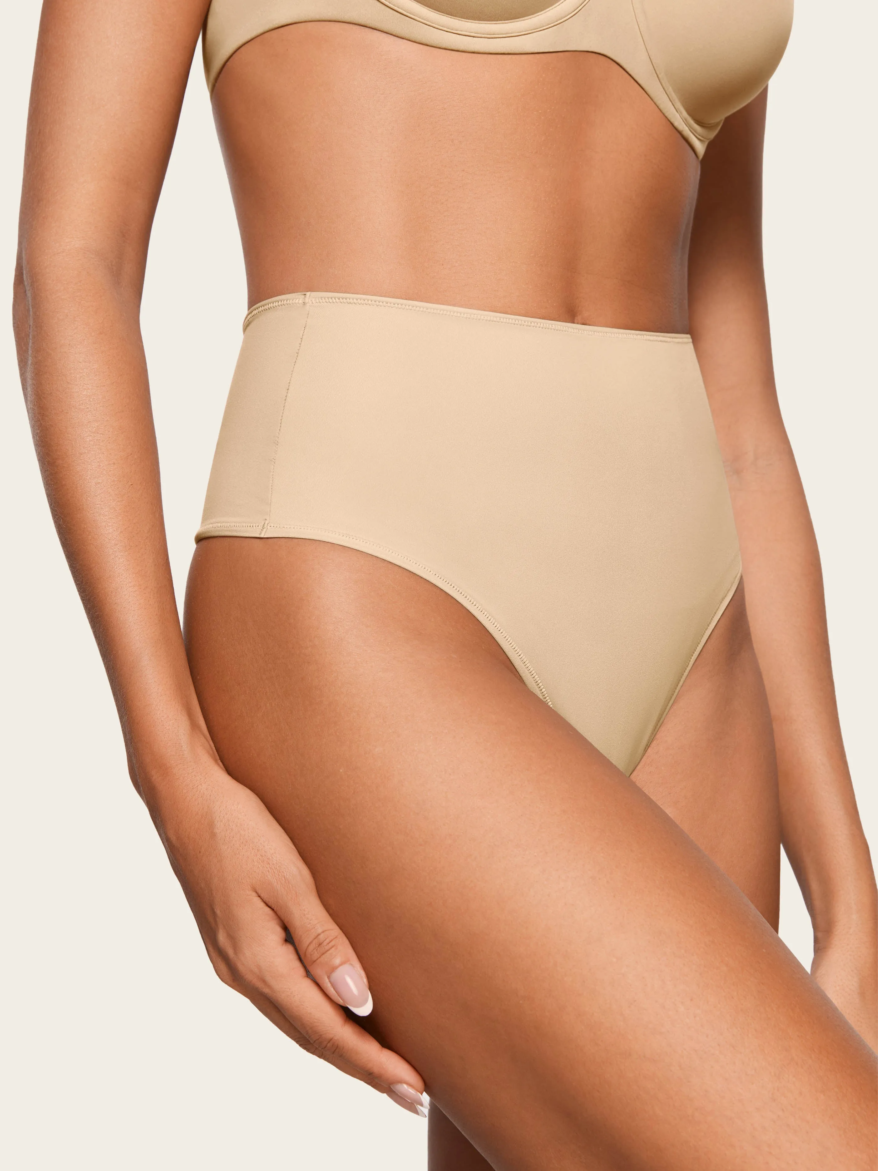 Inbarely® Smooth High Waisted Thongs 3 Pack
