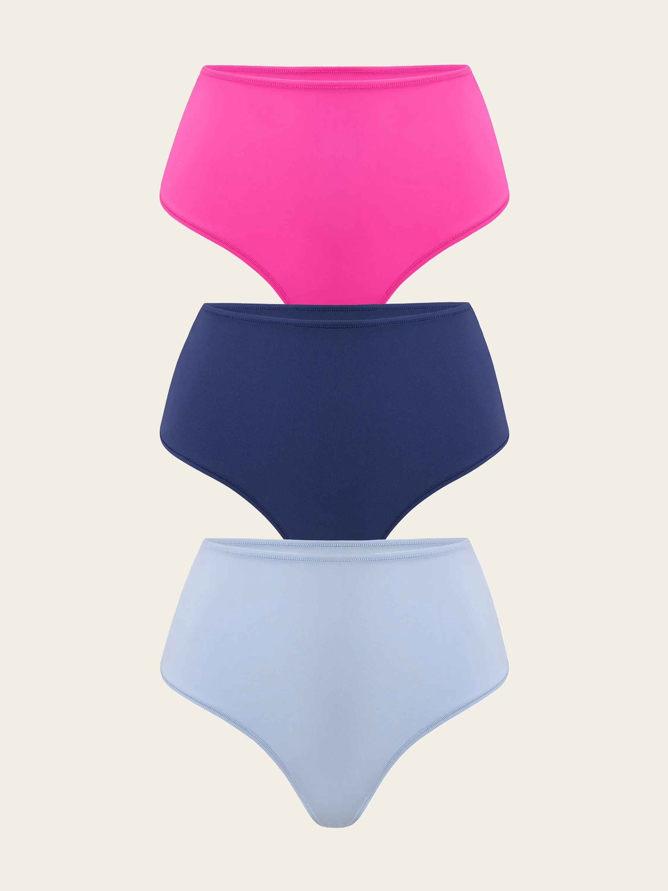 Inbarely® Smooth High Waisted Thongs 3 Pack