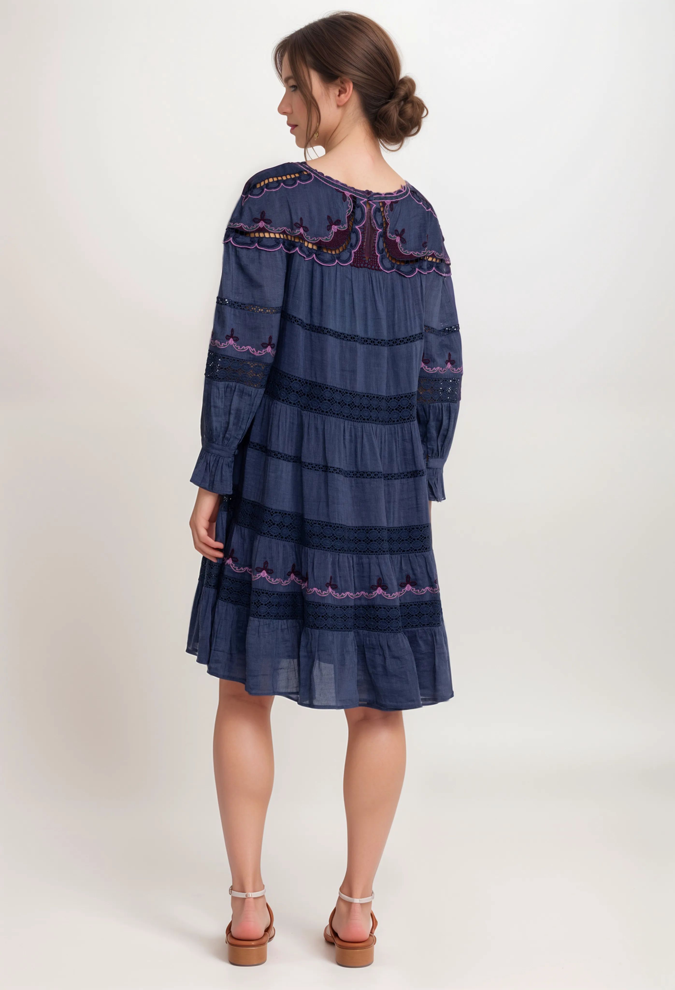 Johnny Was Jade Reina Mini Dress L36323-E Boho Chic