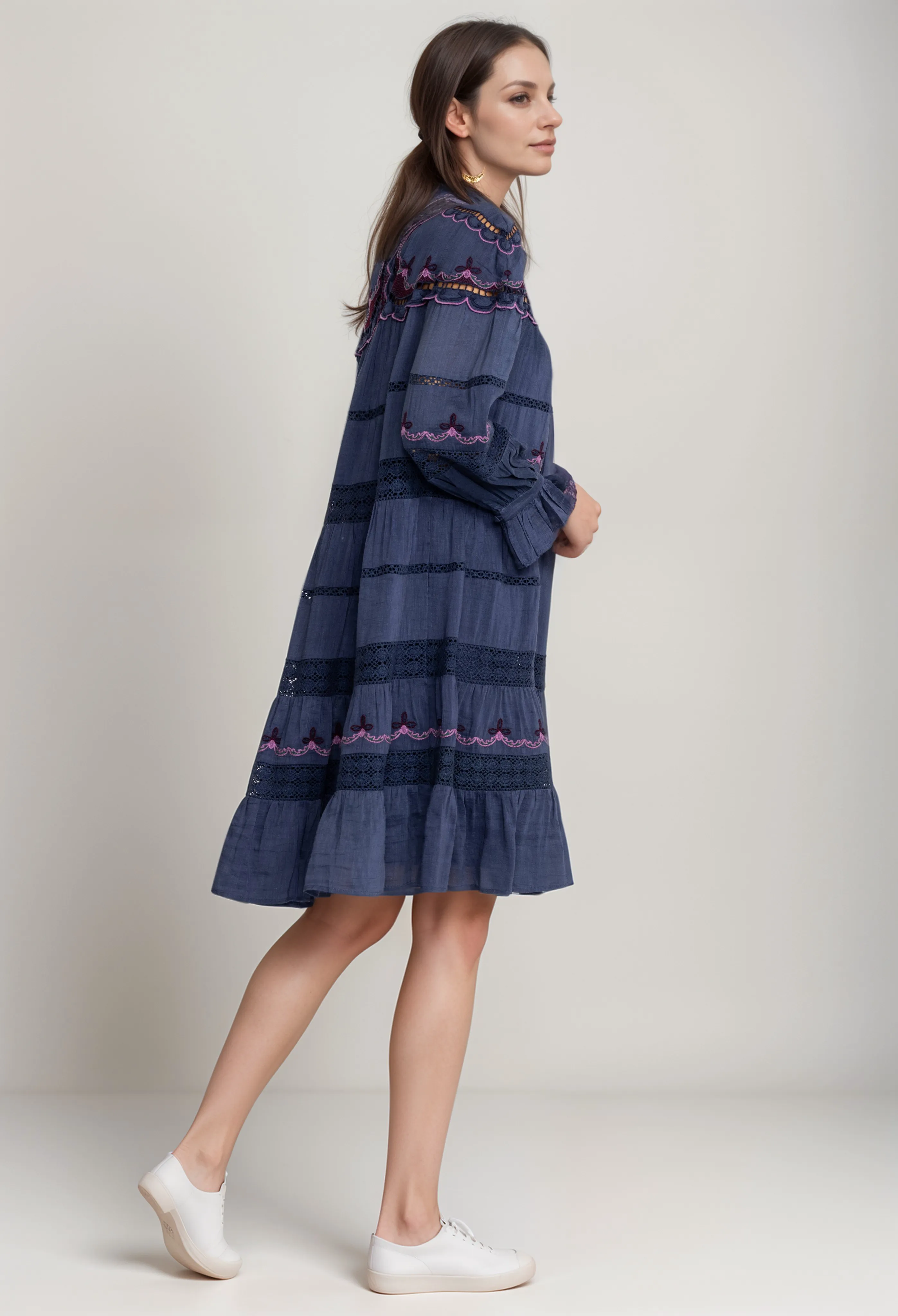 Johnny Was Jade Reina Mini Dress L36323-E Boho Chic