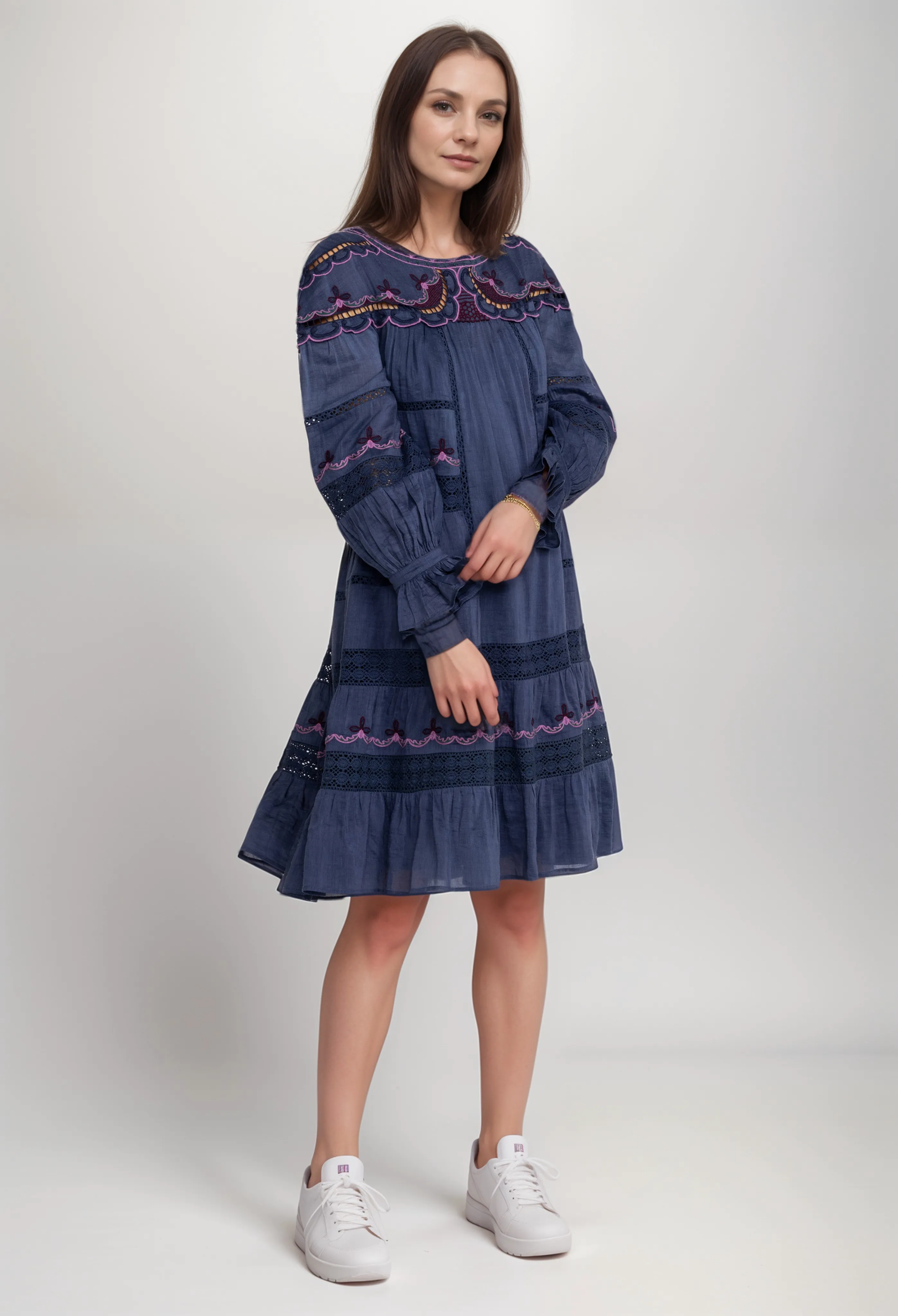 Johnny Was Jade Reina Mini Dress L36323-E Boho Chic