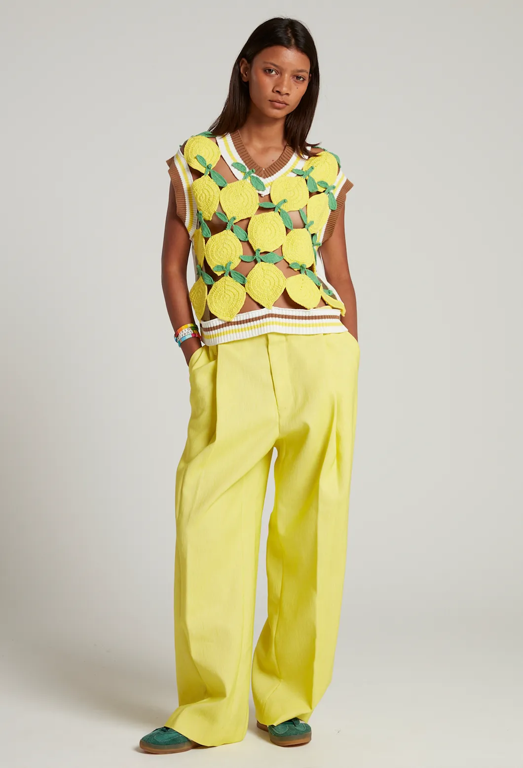 Lemon Crochet Vest