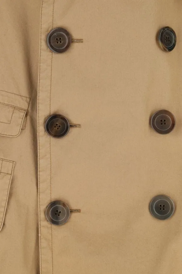 MAISON MARGIELA | Beige cotton oversize trench coat