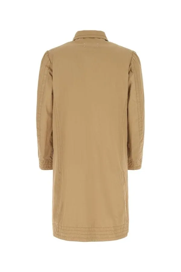 MAISON MARGIELA | Beige cotton oversize trench coat