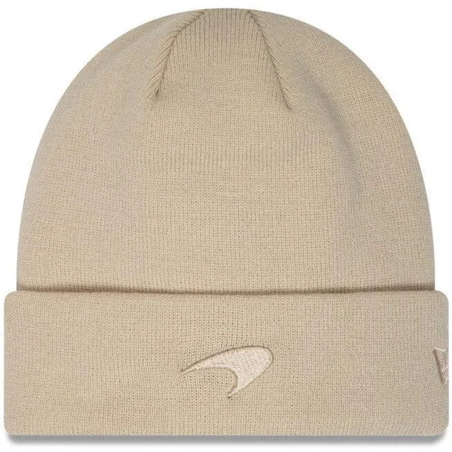McLaren F1 New Era Essential Cuff Beanie- Blue/Beige