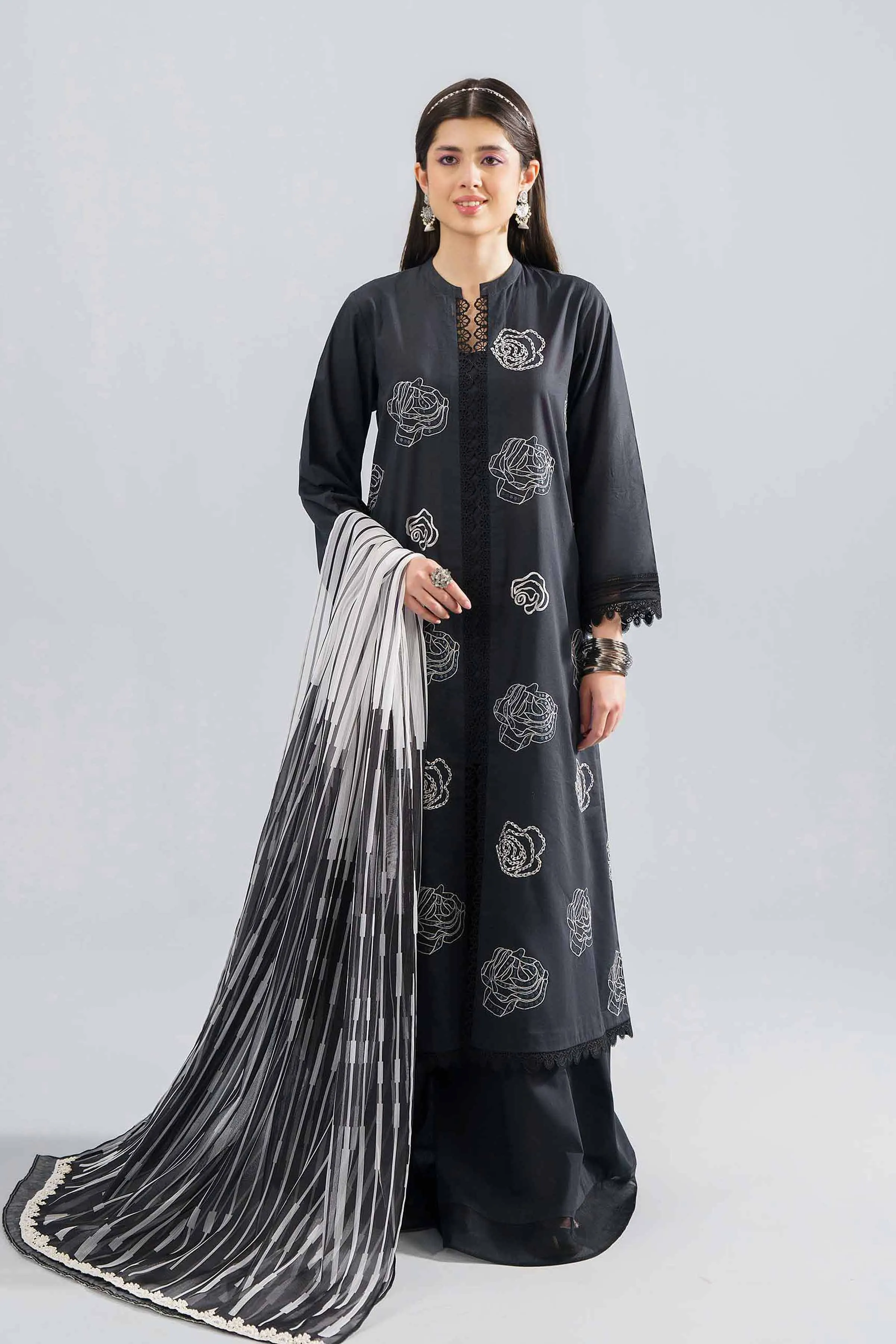 Nishat Linen Spring/Summer Lawn – 3 Piece - Embroidered Suit - 42401657