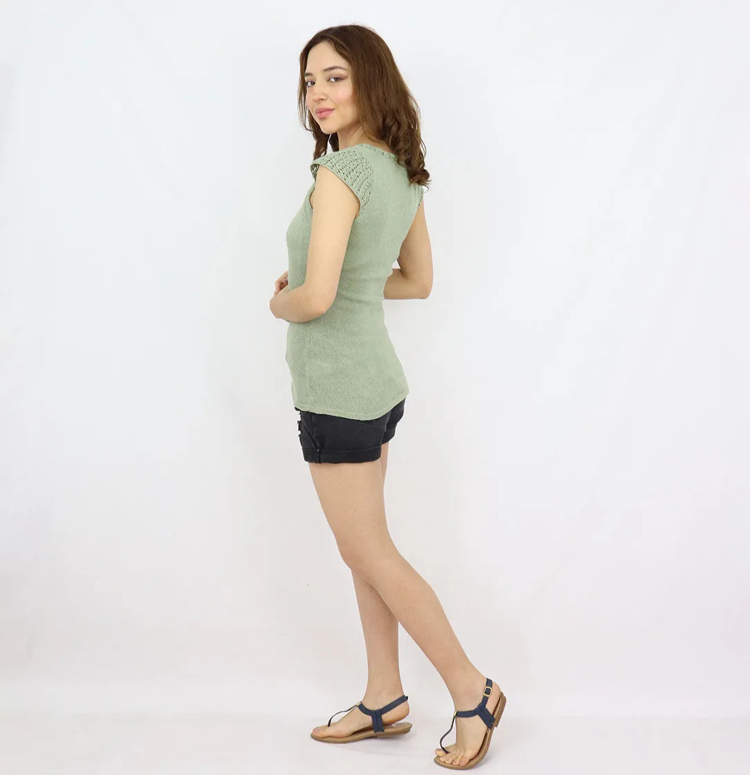 Olivia Tanguis Cotton Knitted Top