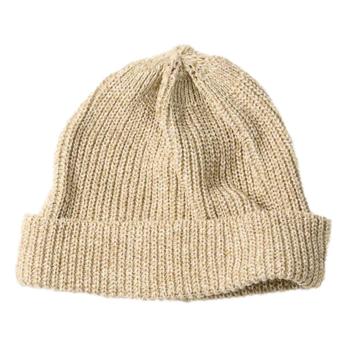 Recycled Cotton Marl Beanie Beige