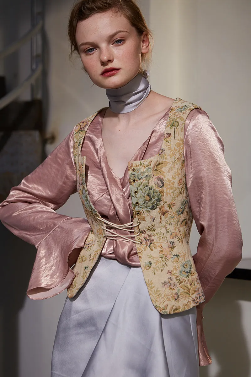 Rimless | Lotus Pink Flounced Top