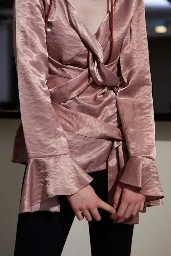 Rimless | Lotus Pink Flounced Top