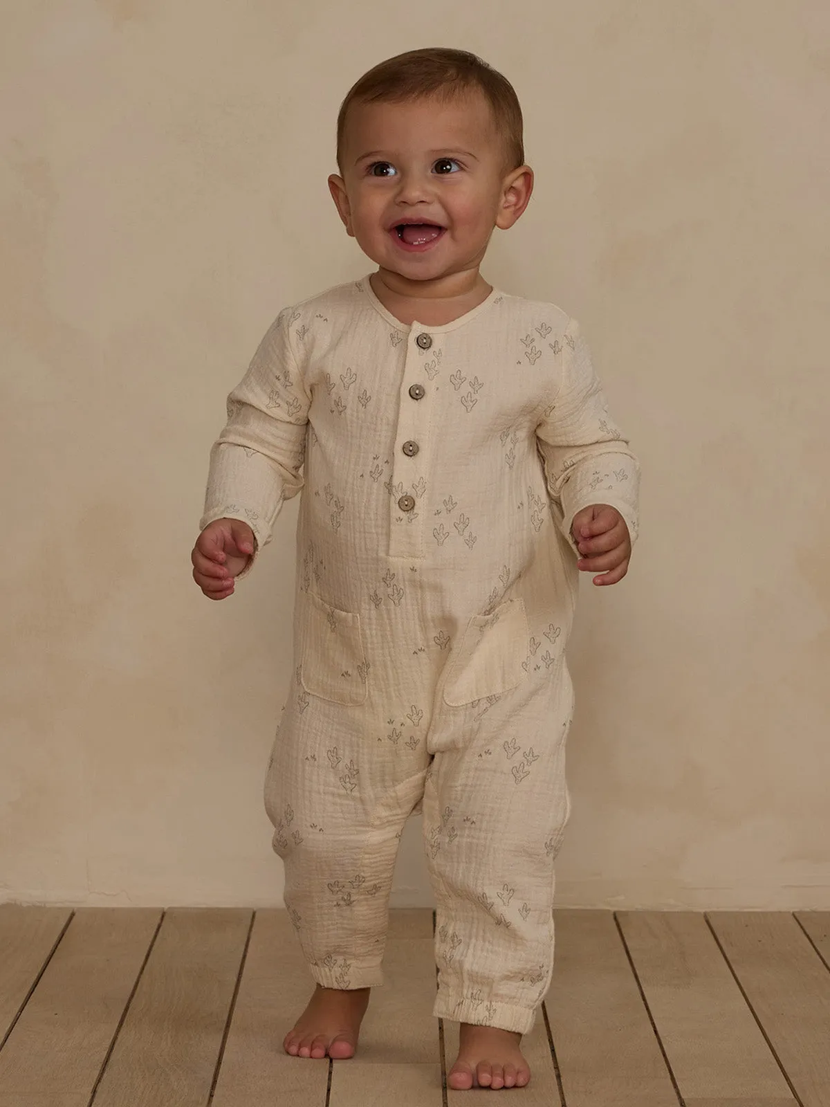 Rylee & Cru Long Sleeve Woven Jumpsuit, Saguaro