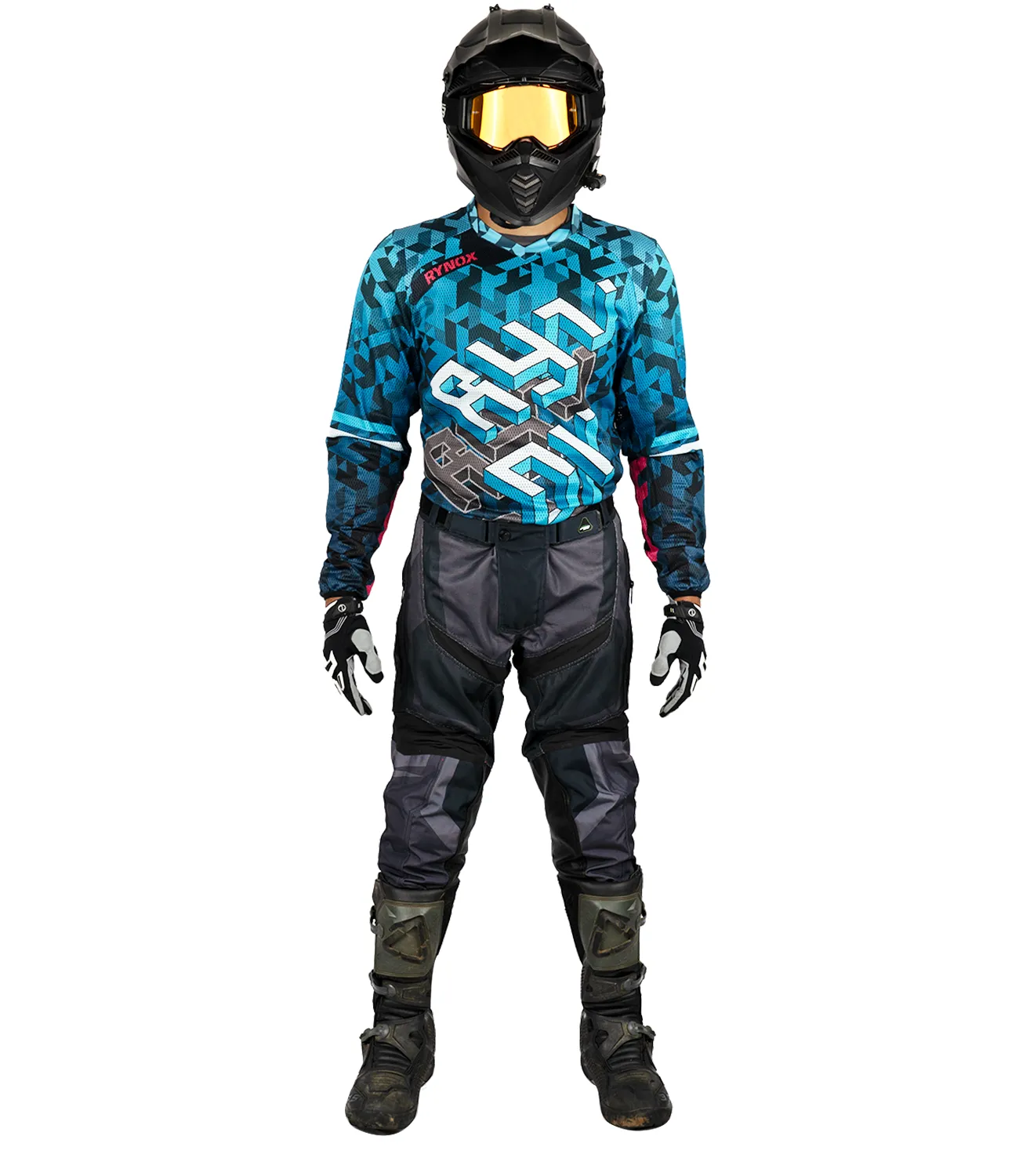 Rynox Fusion Neo Offroad Jersey (Cyber Blue)