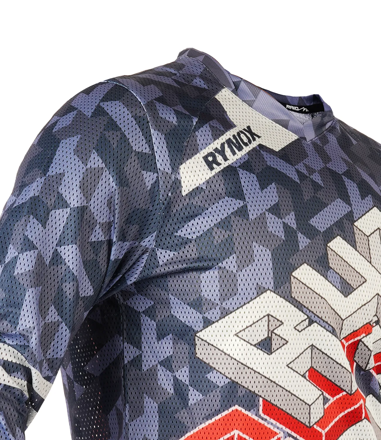 Rynox Fusion Neo Offroad Jersey (Grey Red)