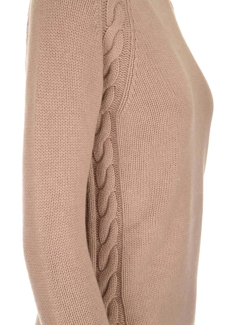 'S Max Mara Crewneck Cable Knit Pullover