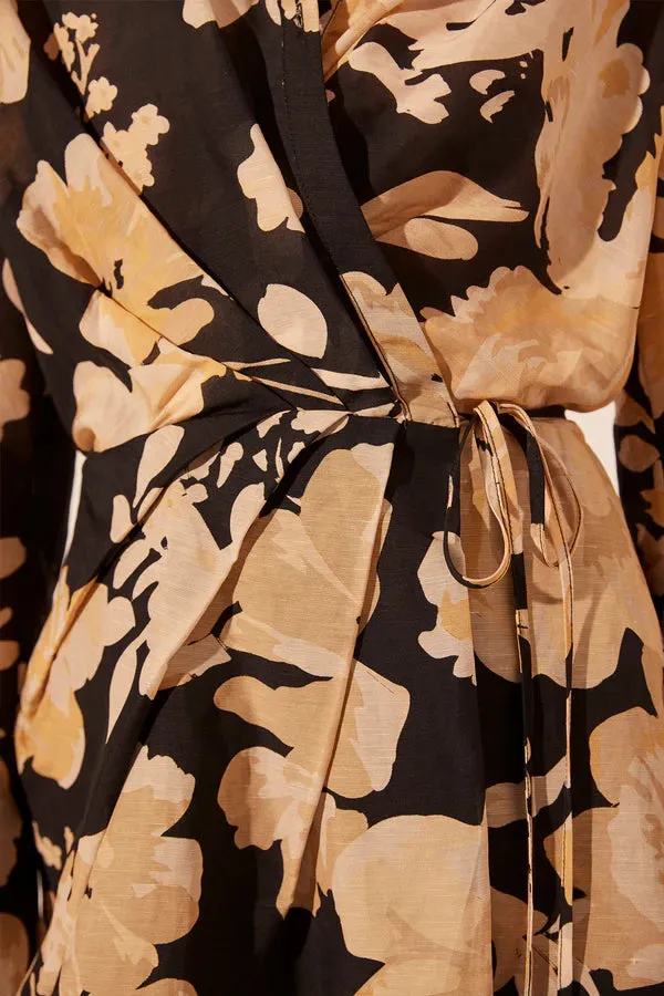 Shona Joy Xenia Draped Shirt Mini Dress