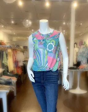 Sleeveless Snap Top - Mint
