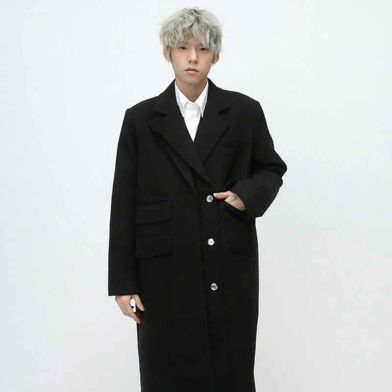 Solid Double Layer Multi-Pocket Coat