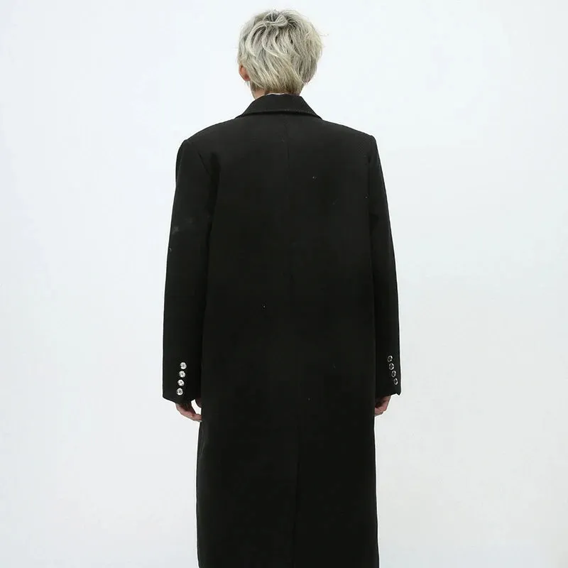 Solid Double Layer Multi-Pocket Coat