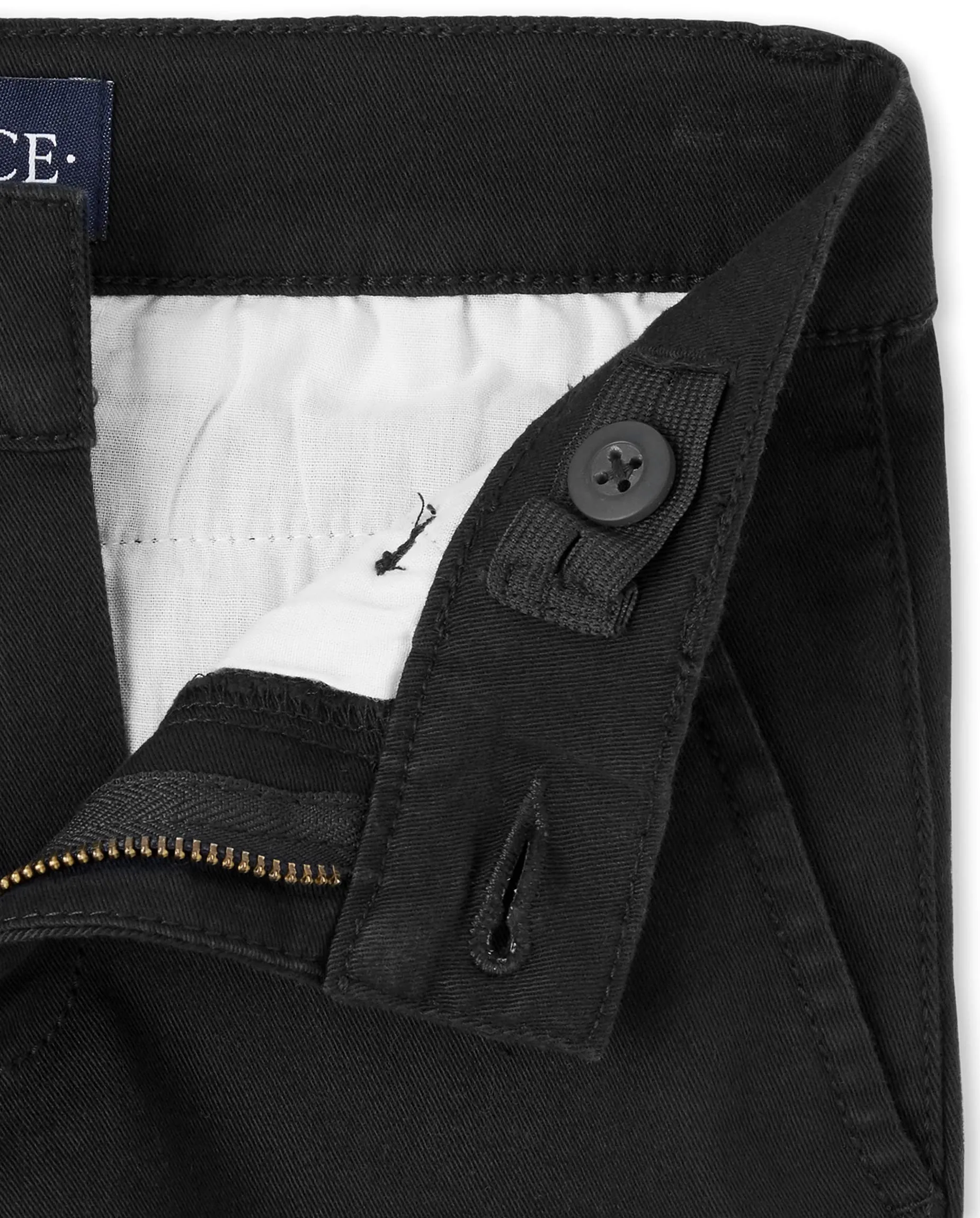 The Children's Place Boys Stretch Skinny Chino Pants,Black Single,10