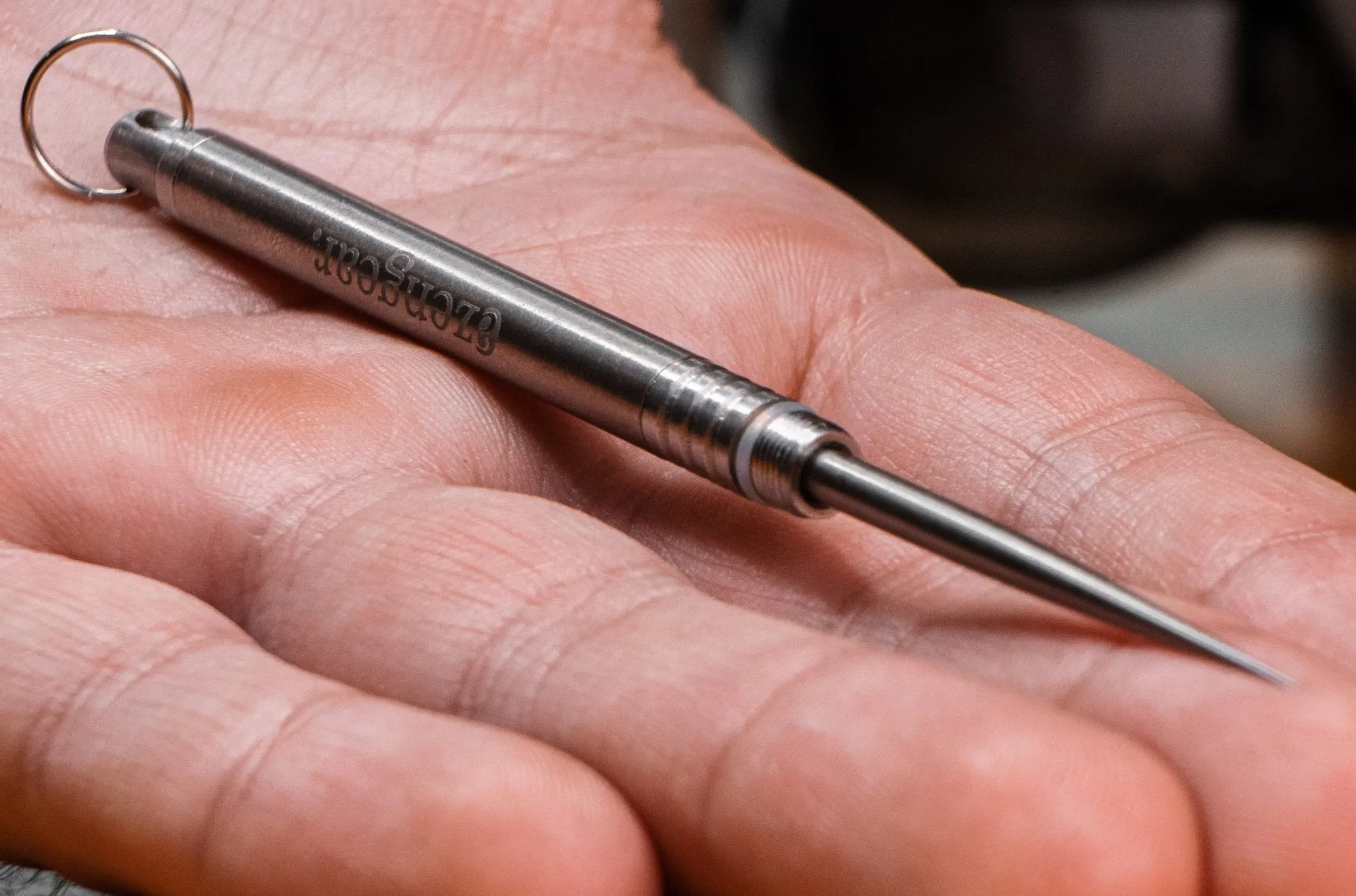 Titanium Toothpick With a Keyring