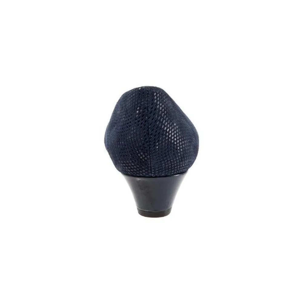 Trotters Lauren Navy 3D Patent Suede (Women's)