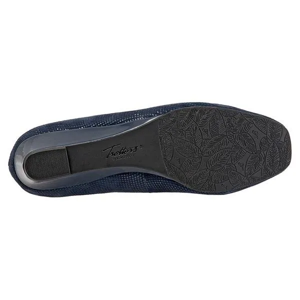 Trotters Lauren Navy 3D Patent Suede (Women's)