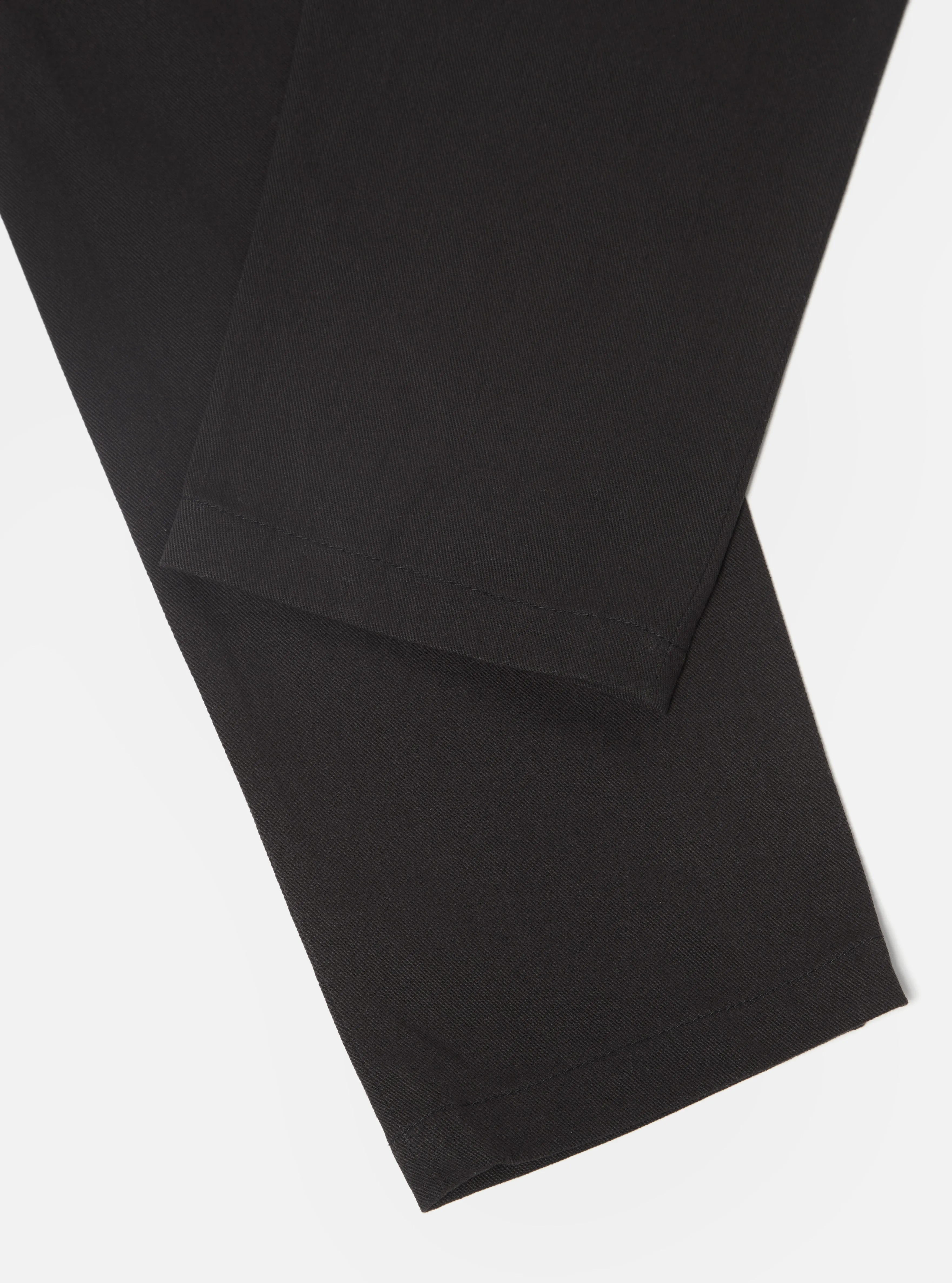 Universal Works Military Chino in Black Winter Twill