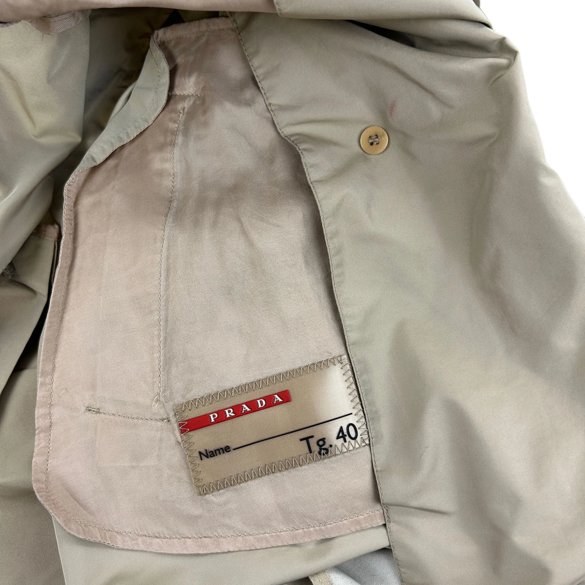 Vintage Prada Trench Coat Woman's Size M