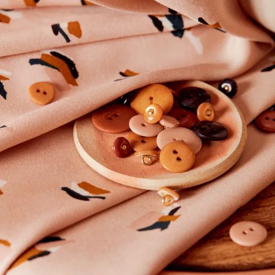 Viscose with Lenzing™️ EcoVero™️ viscose fibres - Atelier Brunette - Beryl Blush - END OF BOLT 51cm